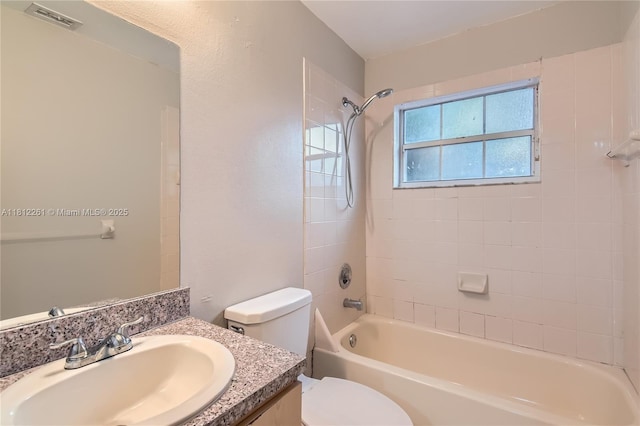20316 NW 32nd Path, Miami Gardens, FL 33056 - bathroom featuring vanity, toilet, and bathtub / shower combination