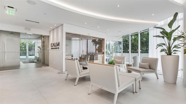 488 NE 18th St Unit 4208, Miami, FL 33132 - building lobby with recessed lighting
