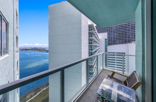 1900 N Bayshore Dr Unit 3605, Miami, FL 33132 - balcony with a water view