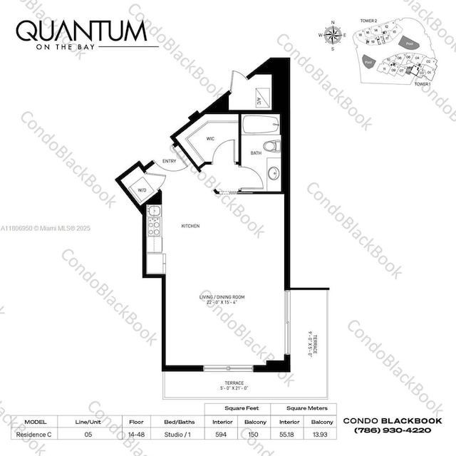1900 N Bayshore Dr Unit 3605, Miami, FL 33132 - property floor plan