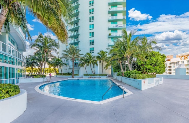 1900 N Bayshore Dr Unit 3605, Miami, FL 33132 - community pool featuring a patio area