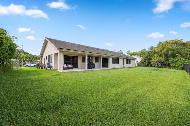 20141 NW 8th St, Pembroke Pines, FL 33029 - rear view of house with a patio and stucco siding