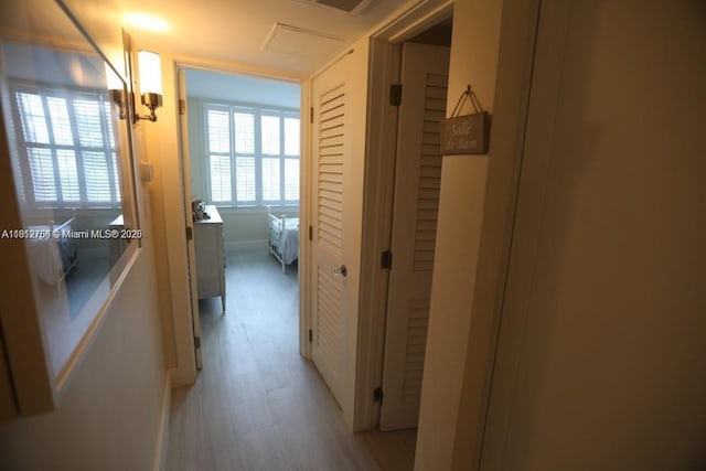5161 Collins Ave Unit 315, Miami Beach, FL 33140 - corridor featuring light wood-style floors and baseboards
