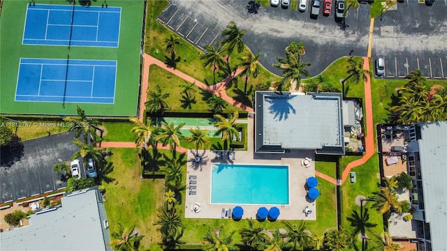 1006 NE 24th Ave Unit 190, Hallandale Beach, FL 33009 - bird's eye view of a pool