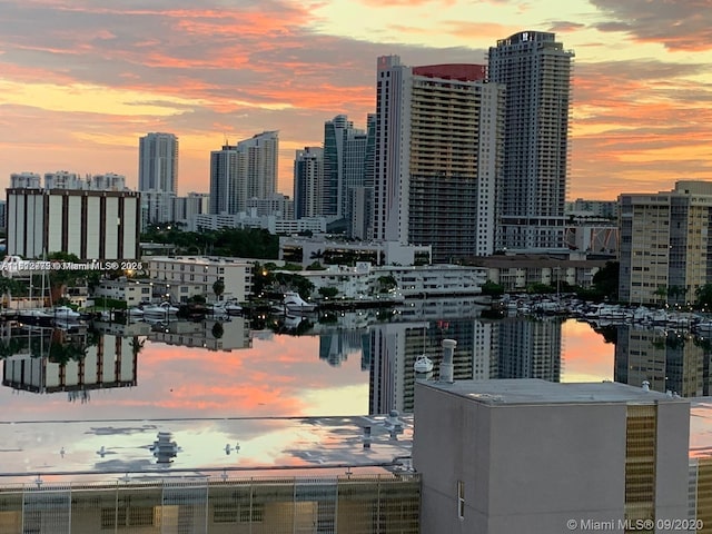 401 Golden Isles Dr Unit 1116, Hallandale Beach, FL 33009 - view of city skyline with a nearby body of water