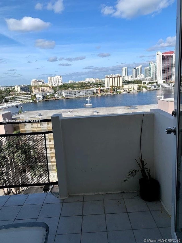 401 Golden Isles Dr Unit 1116, Hallandale Beach, FL 33009 - balcony featuring a view of city and a water view