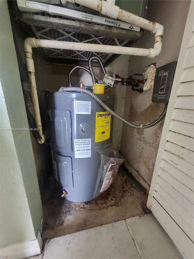 1061 NW 80th Ave Unit J, Margate, FL 33063 - utility room with electric water heater