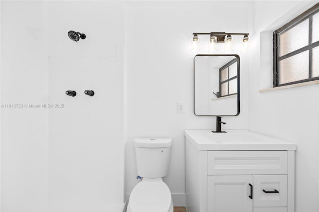 18801 NW 29th Ct, Miami Gardens, FL 33056 - full bathroom featuring a tile shower, vanity, and toilet