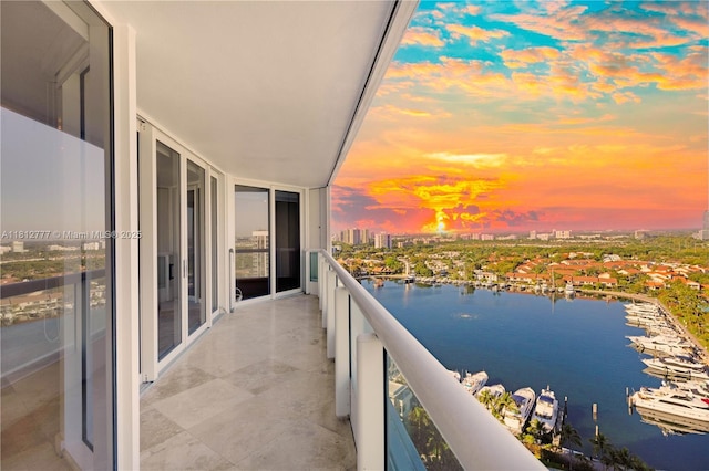 21055 Yacht Club Dr Unit 2104, Aventura, FL 33180 - balcony with a water view and a city view