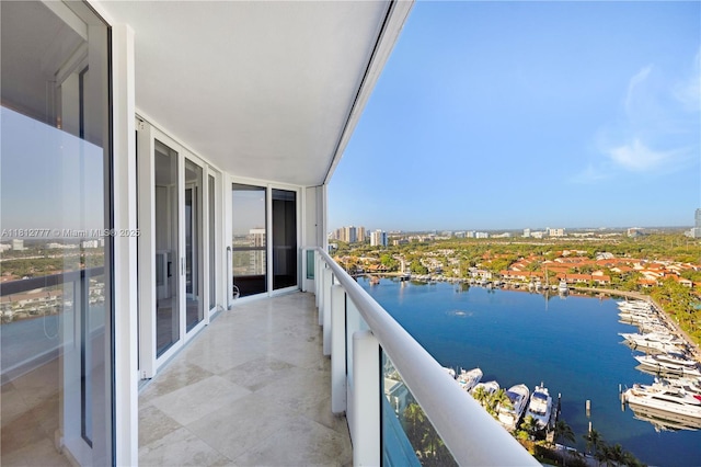21055 Yacht Club Dr Unit 2104, Aventura, FL 33180 - balcony featuring a water view