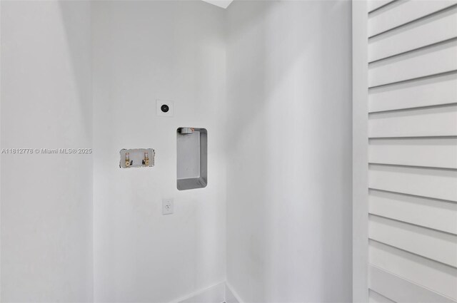 2411 NW 153rd St, Miami Gardens, FL 33054 - washroom featuring hookup for an electric dryer, washer hookup, and baseboards