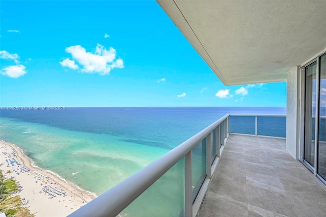 1830 S Ocean Dr Unit 3801, Hallandale Beach, FL 33009 - balcony with view of water and beach