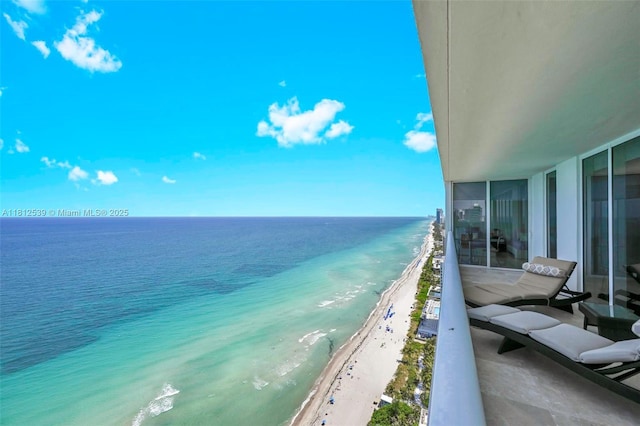 1830 S Ocean Dr Unit 3801, Hallandale Beach, FL 33009 - balcony featuring view of water and beach