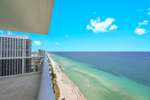 1830 S Ocean Dr Unit 3801, Hallandale Beach, FL 33009 - balcony featuring view of water and beach
