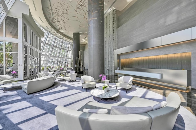 1830 S Ocean Dr Unit 3801, Hallandale Beach, FL 33009 - common area featuring a towering ceiling
