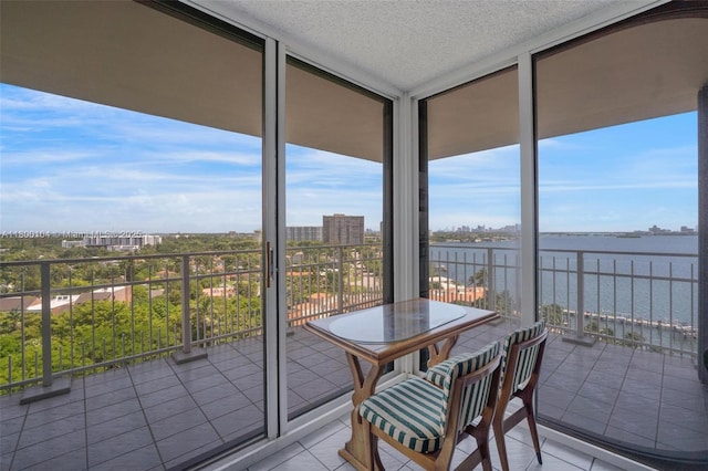 4000 Towerside Ter Unit 1403, Miami, FL 33138 - sunroom with a water view