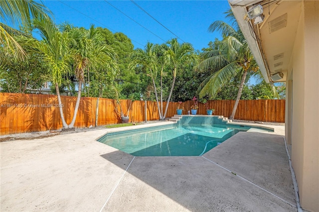 4051 NE 17th Ter, Pompano Beach, FL 33064 - view of pool with a patio and a fenced backyard