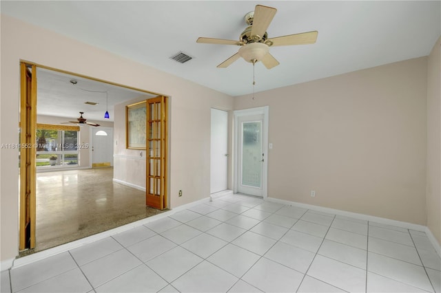 4051 NE 17th Ter, Pompano Beach, FL 33064 - unfurnished room with ceiling fan and baseboards