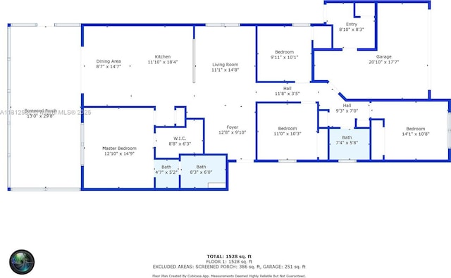 17368 SW 22nd Ct, Miramar, FL 33029 - floor plan / room layout