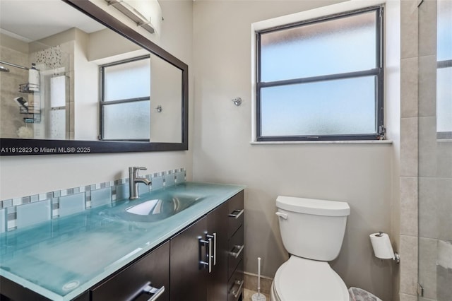 15050 E Falcons Lea Dr, Davie, FL 33331 - full bath featuring vanity, toilet, and tiled shower