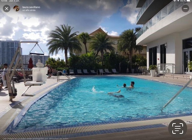 2602 E Hallandale Beach Blvd Unit R2010, Hallandale Beach, FL 33009 - community pool featuring a patio