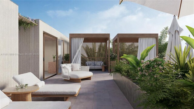 7918 W Dr Unit Ph-2002, North Bay Village, FL 33141 - view of patio with outdoor lounge area