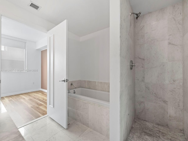 253 NE 2nd St Unit 3108, Miami, FL 33132 - full bath with a garden tub and tiled shower