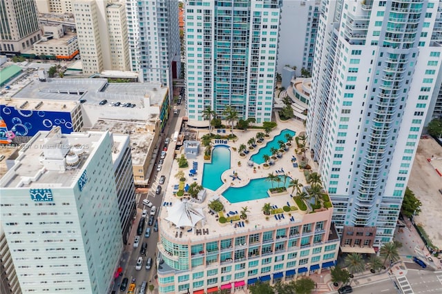 253 NE 2nd St Unit 3108, Miami, FL 33132 - view of urban area with a pool