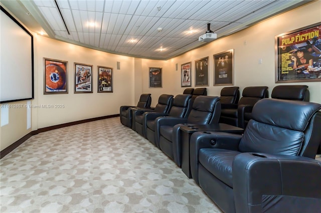 253 NE 2nd St Unit 3108, Miami, FL 33132 - carpeted home theater with baseboards