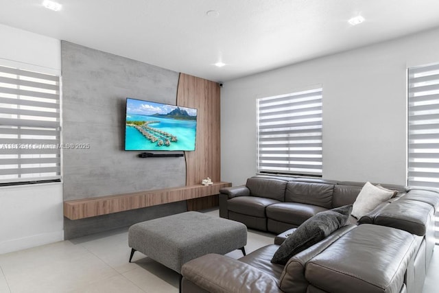 10023 NW 89th Ter, Doral, FL 33178 - living area with light tile patterned floors and baseboards