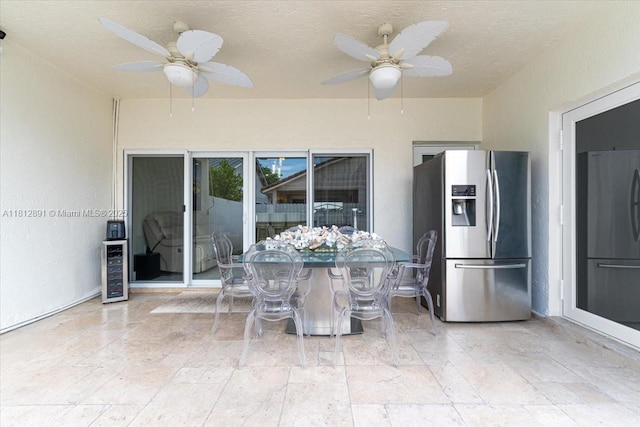 8902 NW 148th St, Miami Lakes, FL 33018 - view of patio featuring a ceiling fan and outdoor dining space