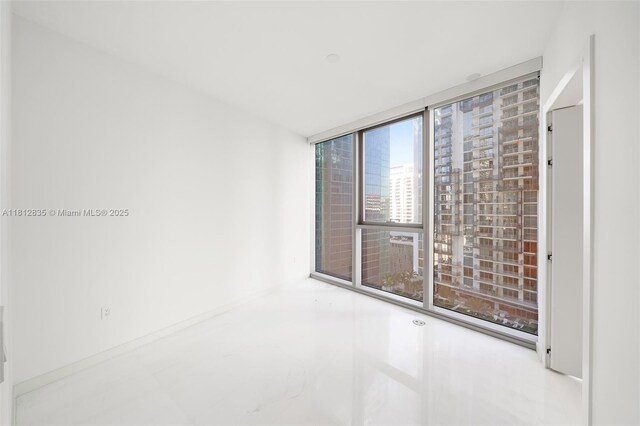 300 Biscayne Boulevard Way Unit 1904C, Miami, FL 33131 - unfurnished room with floor to ceiling windows