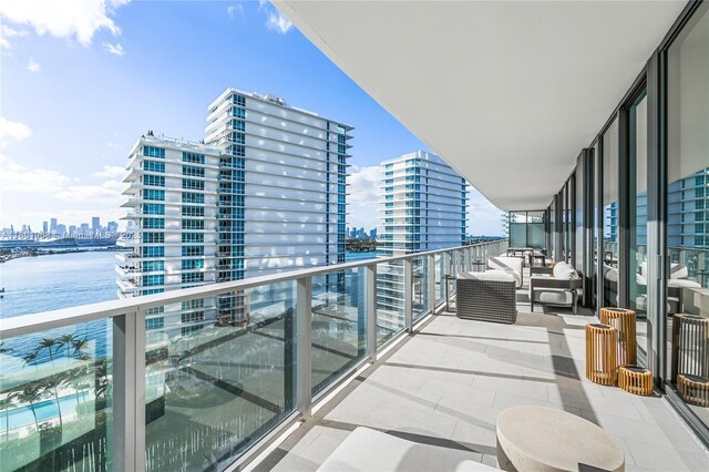 500 Alton Rd Unit 1603, Miami Beach, FL 33139 - balcony with a city view and a water view