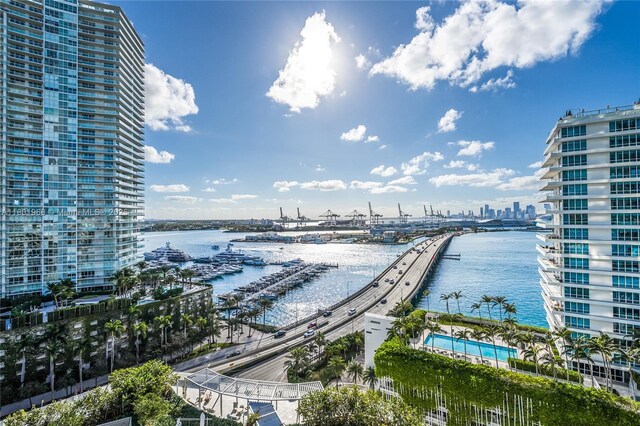 500 Alton Rd Unit 1603, Miami Beach, FL 33139 - water view with nearby urban area