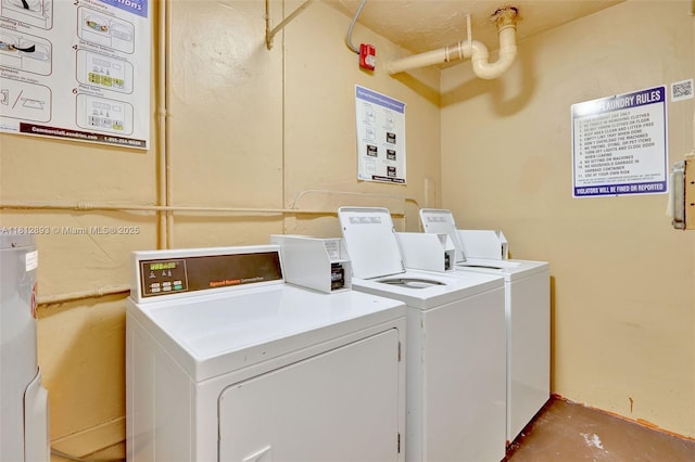 9972 SW 88th St Unit 1128, Miami, FL 33176 - communal laundry room with separate washer and dryer
