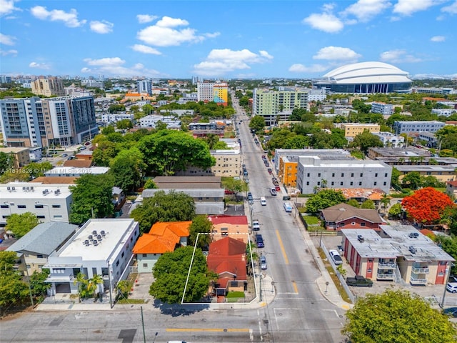 142 NW 10th Ave, Miami, FL 33128 - view of urban area with property parcel outlined