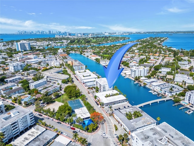 8040 Tatum Waterway Dr Unit 12, Miami Beach, FL 33141 - view of urban area featuring a large body of water and a notable bridge