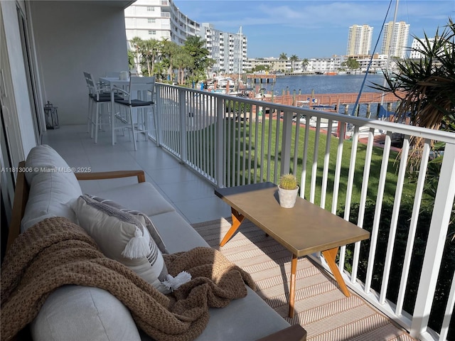400 Golden Isles Dr Unit 10, Hallandale Beach, FL 33009 - balcony featuring a water view