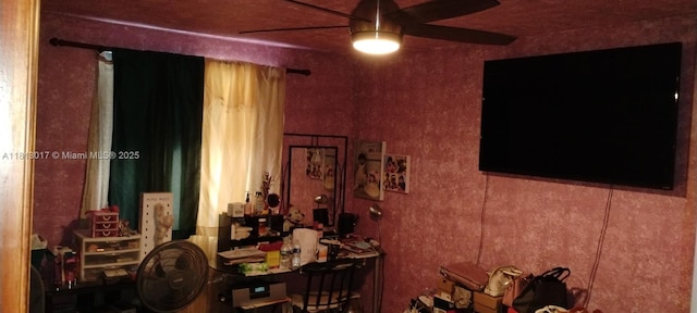 110 E Riverbend Dr, Sunrise, FL 33326 - misc room with a ceiling fan