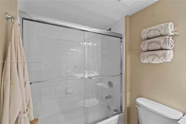 3000 Coral Way Unit 510, Miami, FL 33145 - full bathroom featuring toilet and combined bath / shower with glass door