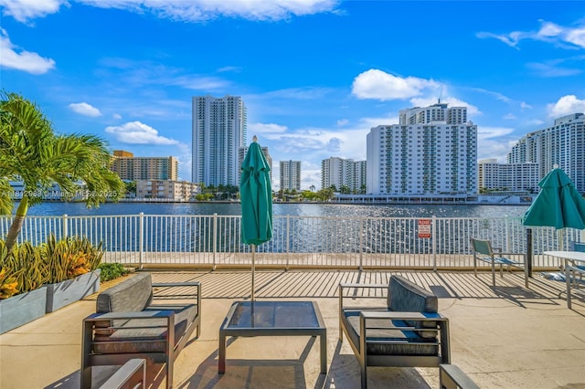 800 Parkview Dr Unit 729, Hallandale Beach, FL 33009 - view of pool with a water view and a skyline view