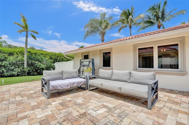 5963 NW 75th Way, Parkland, FL 33067 - view of patio / terrace featuring an outdoor hangout area