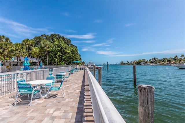 1455 N Treasure Dr Unit 6C, North Bay Village, FL 33141 - dock area with a water view