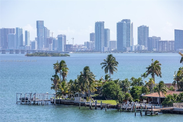1455 N Treasure Dr Unit 6C, North Bay Village, FL 33141 - water view with city skyline