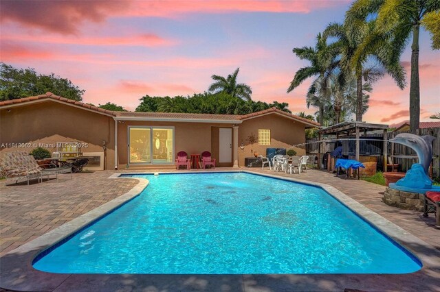8438 NW 26th Dr, Coral Springs, FL 33065 - swimming pool featuring a gazebo and a patio