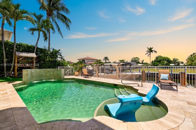 4241 NE 23rd Ter, Lighthouse Point, FL 33064 - view of swimming pool featuring a patio