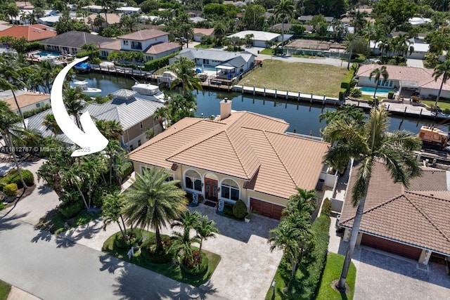 4241 NE 23rd Ter, Lighthouse Point, FL 33064 - aerial view of residential area featuring a large body of water