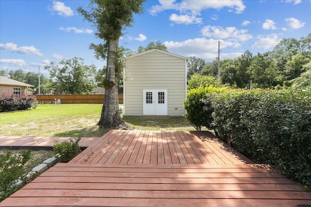 3661 Misty, Woods, FL 32571 - deck with french doors