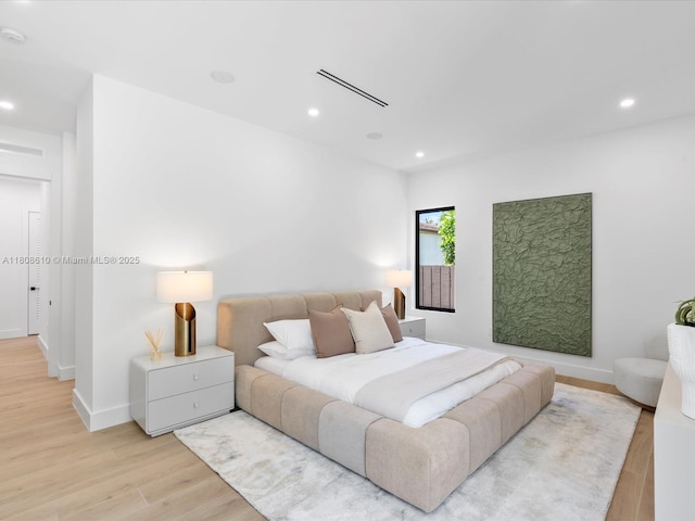 1735 SW 24th Ter, Miami, FL 33145 - bedroom featuring light wood-style floors, recessed lighting, and baseboards