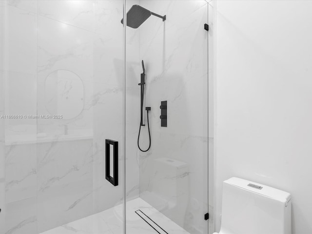 1735 SW 24th Ter, Miami, FL 33145 - bathroom featuring a marble finish shower and toilet